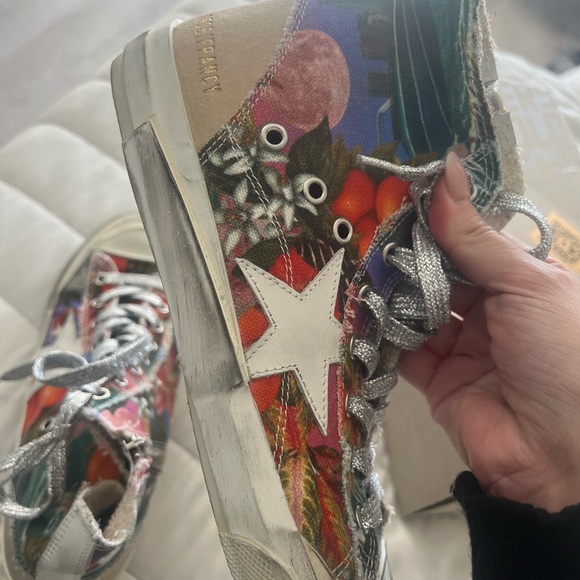 Golden Goose Francy Penstar Donna in canvas con stampa Hawaii multicolor - Picture 6 of 11